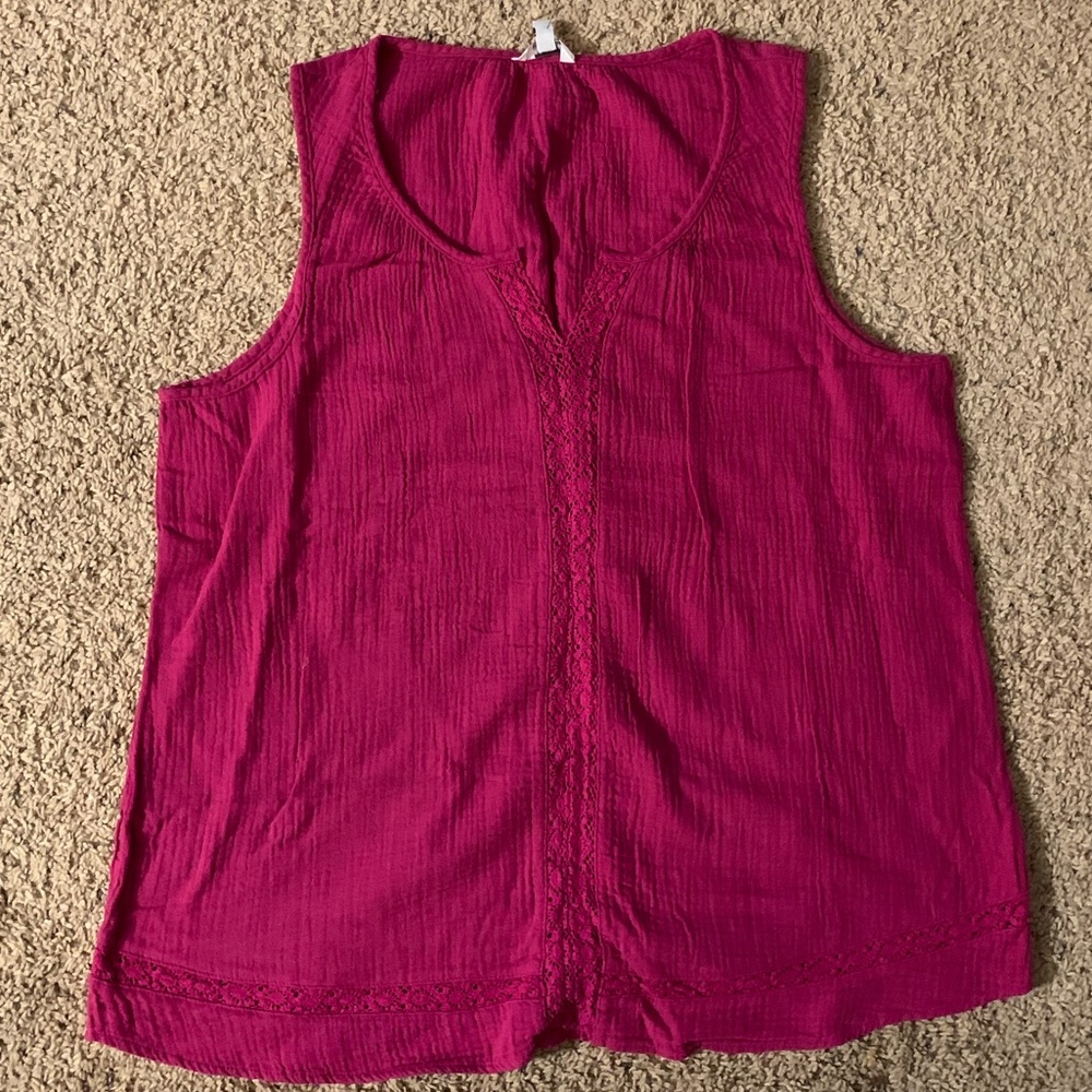Sonoma embellished tank top
